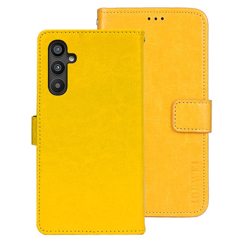 IDEWEI For Samsung Galaxy A34 5G PU Leather Flip Phone Cover Protective Case Stand Feature Crazy Horse Texture Wallet IDEWEI For Samsung Galaxy A34 5G PU Leather Flip Phone Cover Protective Case Stand Feature Crazy Horse Texture Wallet